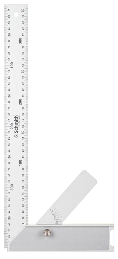 Kątownik aluminiowy z kątomierzem 400 mm