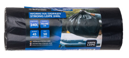 Worki na odpady LDPE 240l (10sztuk w rolce)