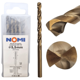 Wiertło do metalu kobaltowe HRC CO 5,5mm NOMI