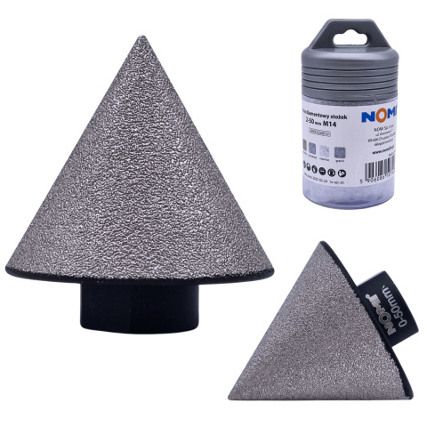 Frez diamentowy stożkowy 2-50mm M14 NOMI Frez diamentowy stożkowy 2-50mm M14 NOMI