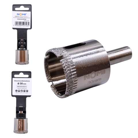 Otwornica diamentowa galwaniczna 30mm NOMI Otwornica diamentowa galwaniczna 30mm NOMI