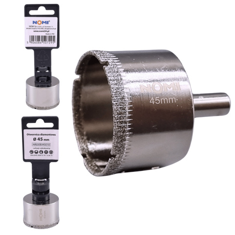 Otwornica diamentowa galwaniczna 45mm NOMI Otwornica diamentowa galwaniczna 45mm NOMI