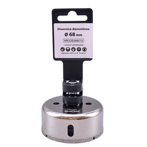 Otwornica diamentowa galwaniczna 68mm NOMI Otwornica diamentowa galwaniczna 68mm NOMI
