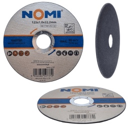 Tarcza do cięcia metalu 125 x 1,0 mm do stali nierdzewnej Inox NOMI