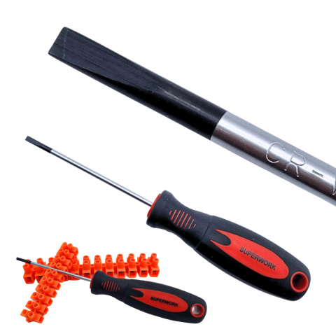 Wkrętak płaski SL 3,0x75 SUPERWORK Wkrętak płaski SL 3,0x75 SUPERWORK