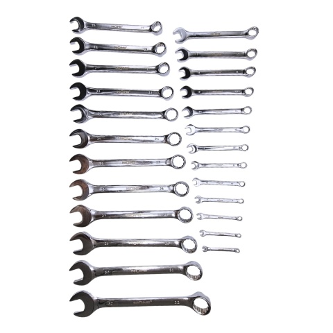 Komplet kluczy płasko-oczkowych 25szt. 6-32mm