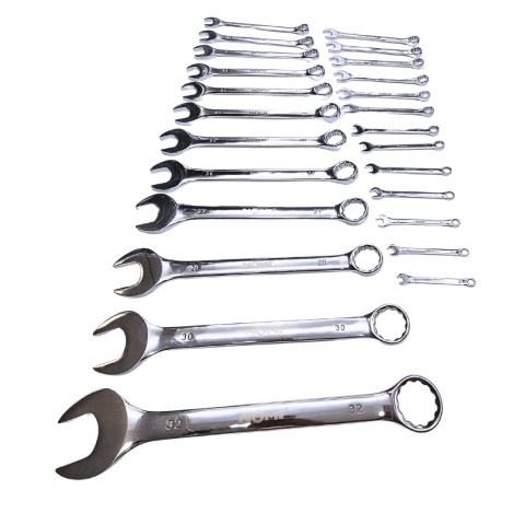 Komplet kluczy płasko-oczkowych 25szt. 6-32mm