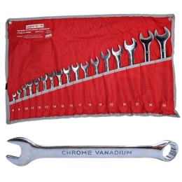 Komplet kluczy płasko-oczkowych SUPERWORK 17szt. 6-32mm