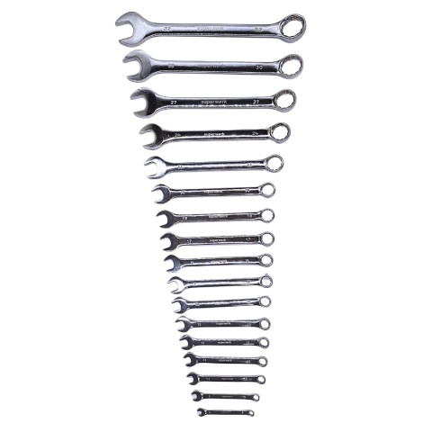 Komplet kluczy płasko-oczkowych SUPERWORK 17szt. 6-32mm