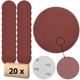 Krążek ścierny 125mm na rzep 20szt. P120