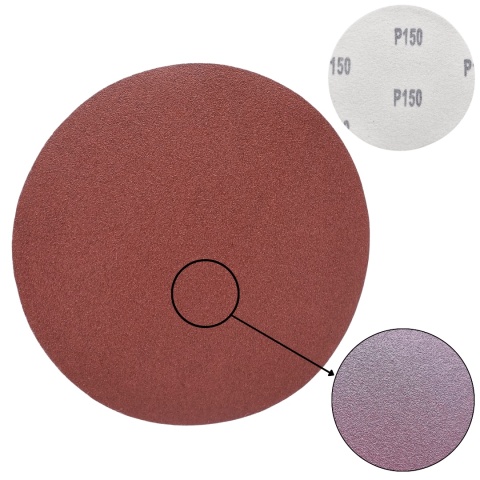 Krążek ścierny 125mm na rzep 20szt. P150 Krążek ścierny 125mm na rzep 20szt. P150