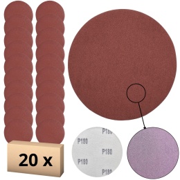 Krążek ścierny 125mm na rzep 20szt. P180