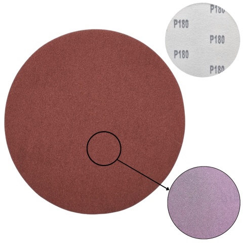 Krążek ścierny 125mm na rzep 20szt. P180 Krążek ścierny 125mm na rzep 20szt. P180