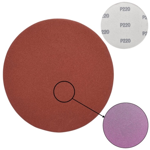 Krążek ścierny 125mm na rzep 20szt. P220 Krążek ścierny 125mm na rzep 20szt. P220