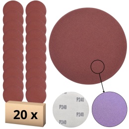 Krążek ścierny 125mm na rzep 20szt. P240