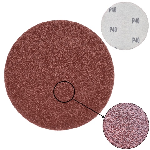 Krążek ścierny 125mm na rzep 20szt. P40 Krążek ścierny 125mm na rzep 20szt. P40