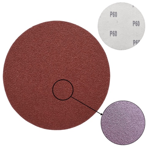 Krążek ścierny 125mm na rzep 20szt. P60 Krążek ścierny 125mm na rzep 20szt. P60