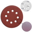 Krążek ścierny 125mm na rzep z 8 otworami 20szt. P150