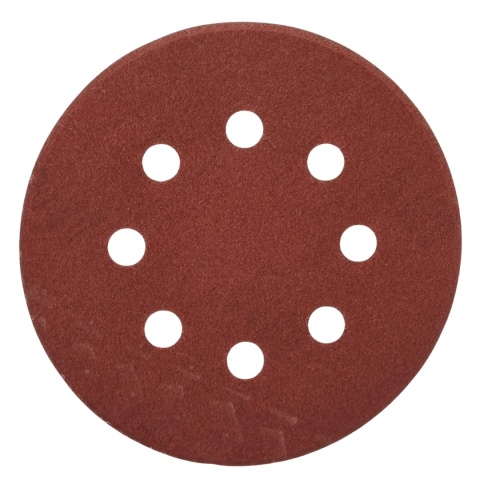 Krążek ścierny 125mm na rzep z 8 otworami 20szt. P180 Krążek ścierny 125mm na rzep z 8 otworami 20szt. P180