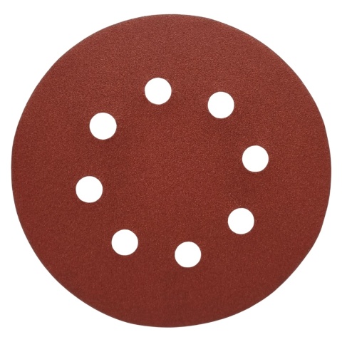 Krążek ścierny 125mm na rzep z 8 otworami 20szt. P220 Krążek ścierny 125mm na rzep z 8 otworami 20szt. P220