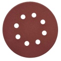 Krążek ścierny 125mm na rzep z 8 otworami 20szt. P240