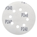 Krążek ścierny 125mm na rzep z 8 otworami 20szt. P240