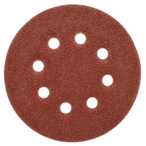 Krążek ścierny 125mm na rzep z 8 otworami 20szt. P40 Krążek ścierny 125mm na rzep z 8 otworami 20szt. P40