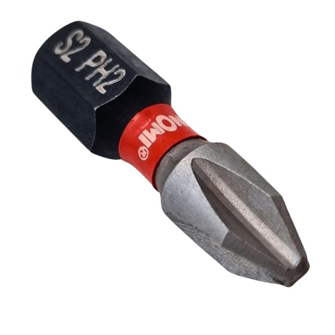 Zestaw 20 sztuk bitów udarowych 1/4" PH2 x 25mm NOMI