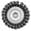 Szczotka druciana doczołowa splatana M14 120mm