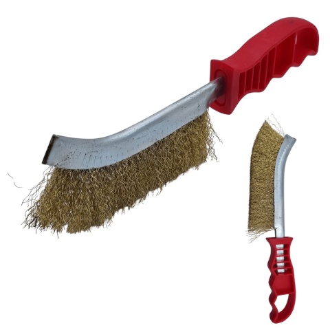 Szczotka druciana ręczna uniwersalna 260x140x40mm Szczotka druciana ręczna uniwersalna 260x140x40mm