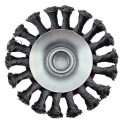 Szczotka tarczowa druciana splatana M14 100mm