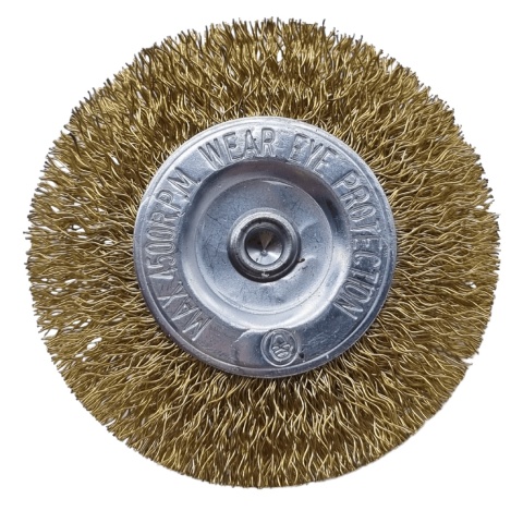 Szczotka tarczowa druciana z trzpieniem 60mm Szczotka tarczowa druciana z trzpieniem 60mm