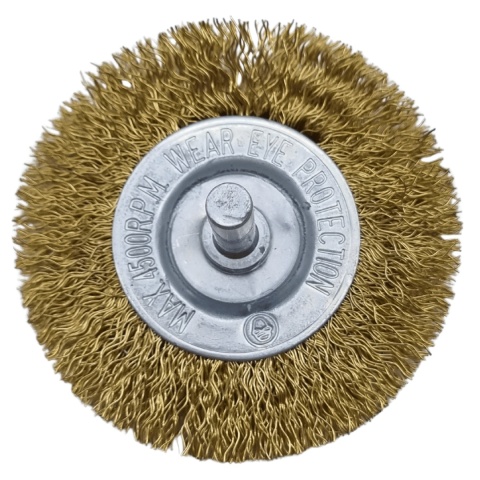 Szczotka tarczowa druciana z trzpieniem 60mm Szczotka tarczowa druciana z trzpieniem 60mm