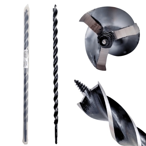 Wiertło do drewna 3-ostrzowe HRC WOOD 20 x 600 mm