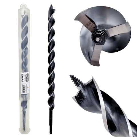 Wiertło do drewna 3-ostrzowe HRC WOOD 26 x 460 mm