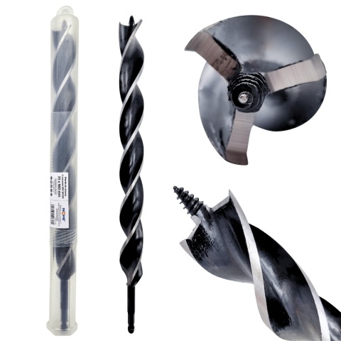 Wiertło do drewna 3-ostrzowe HRC WOOD 35 x 460 mm