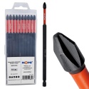 Zestaw 10 sztuk bitów udarowych E6 PH2 x 152mm NOMI
