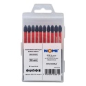 Zestaw 10 sztuk bitów udarowych E6 PH2 x 90mm NOMI