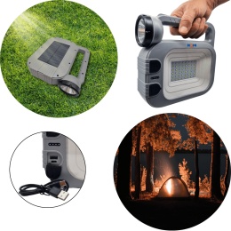 Latarka LED solarna turystyczna 300 lm NOMI