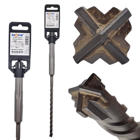 Wiertło widiowe SDS-MAX ARNOLD 12x340mm NOMI