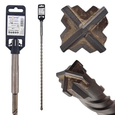 Wiertło widiowe SDS-MAX ARNOLD 16x600mm NOMI