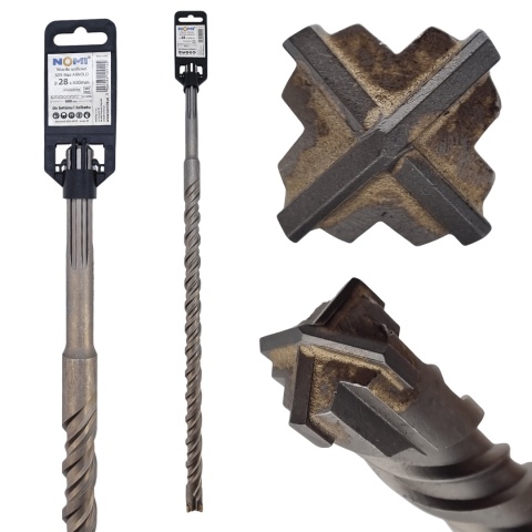 Wiertło widiowe SDS-MAX ARNOLD 28x600mm NOMI