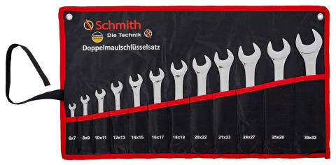 Komplet kluczy dwustronnych płaskich 12 szt