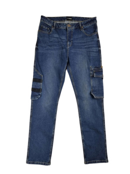 Spodnie cargo jeans XL (36)