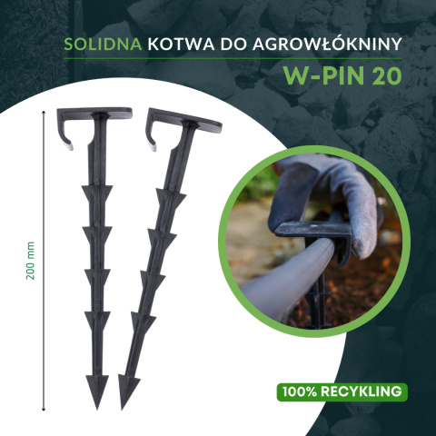 Kotwa RecBord W-PIN 20. Pakiet 25 szt.