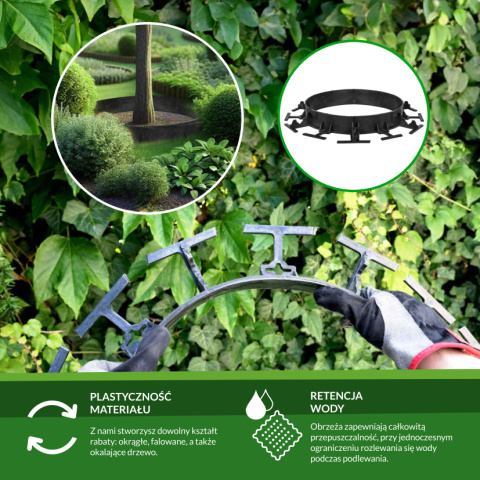 Zestaw: 40m obrzeży ogrodowych 45mm + 160szt gwoździ Zestaw: 40m obrzeży ogrodowych 45mm + 160szt gwoździ