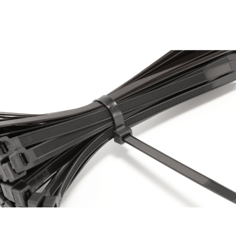 Opaski zaciskowe nylonowe NELSON czarne 4,8x160 100szt