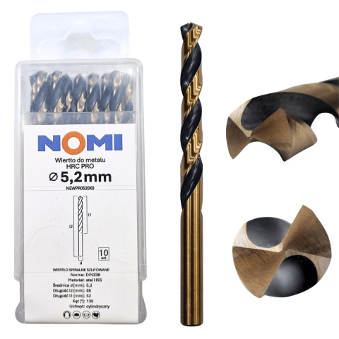 Wiertło do metalu HRC PRO 5,2mm NOMI